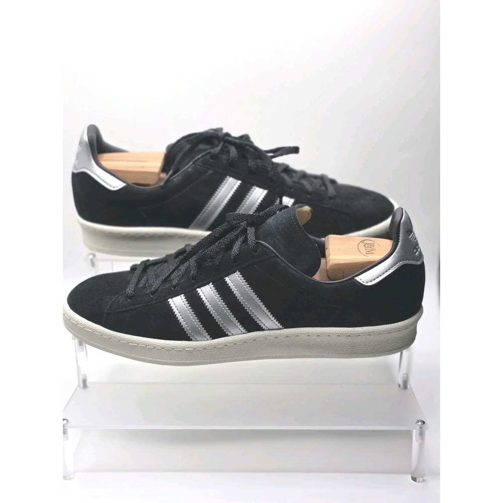 Adidas Originals Men 11 Suede Black Off White Campus 80s Sneakers NWT GX7330